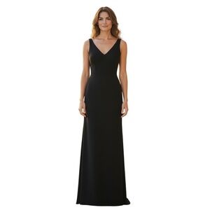 SOCIAL BRIDESMAID Gown Full Length Sleeveless,‎ Color Black, Size 10 R
